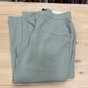 Ann Taylor Factory Straight Leg Pants in Sage Green